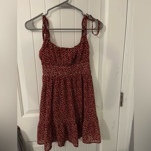 Red Floral sun dress